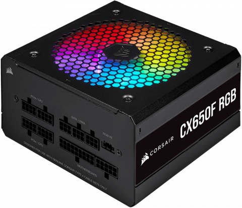 پاور 650 وات Corsair مدل CX-F Series CX650F RGB Corsair CX650F RGB Bronze Fully Modular Power Supply